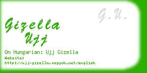 gizella ujj business card